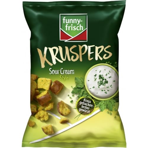 Funny-frisch Kruspers Sour Cream Chips Cracker 120 gramm von Pufai