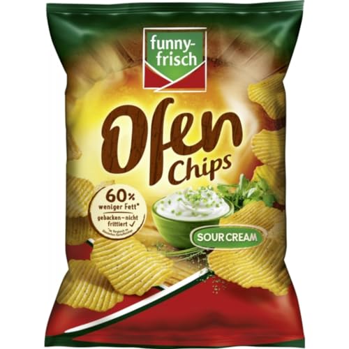 Funny-frisch Ofen Chips Sour Cream Chips Cracker 125 gramm von Pufai