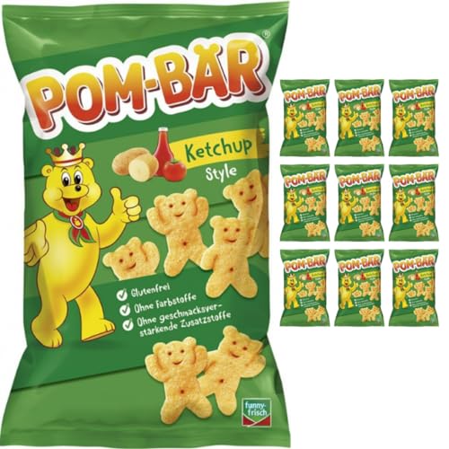 Funny-frisch Pom-Bär Ketchup Style Chips Cracker 75 gramm x 10 Stück von Pufai