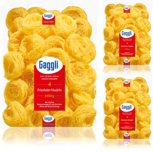 Gaggli Faden Nestchen pasta nudeln 2500 gramm x 3 Stück von Pufai