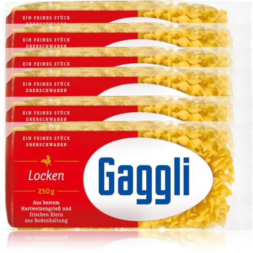 Gaggli Locken Nudeln pasta nudeln 250 gramm x 6 Stück von Pufai