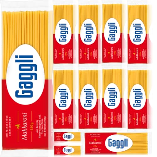 Gaggli Makkaroni Nudeln pasta nudeln 250 gramm x 12 Stück von Pufai