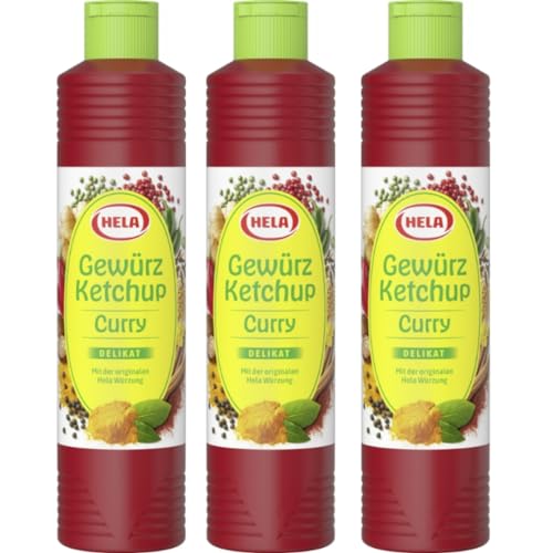 Hela Curry Gewürz Ketchup delikat 800 Mililiter x 3 STÜCK von Pufai