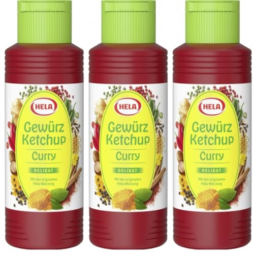 Hela Gewürz Ketchup Curry delikat 300 Mililiter x 3 STÜCK von Pufai