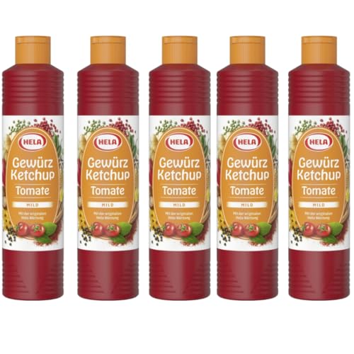 Hela Tomaten Gewürz Ketchup mild 800 Mililiter x 5 STÜCK von Pufai