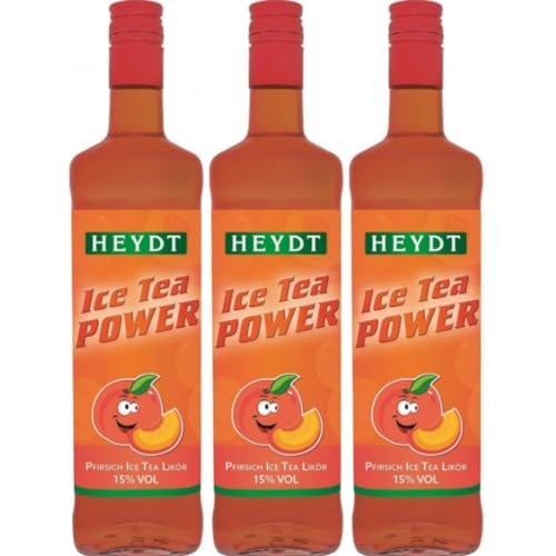 Heydt Ice Tea Power Likör 700 Milliliter x 3 Flasche mit Pufai Grocery von Pufai