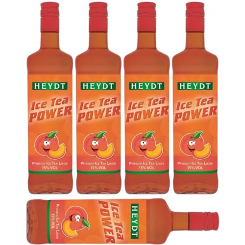 Heydt Ice Tea Power Likör 700 Milliliter x 5 Flasch mit Pufai Grocery von Pufai