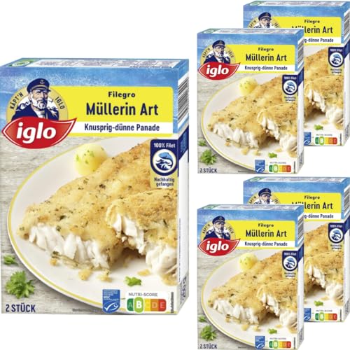 Iglo Filegro Müllerin Art Fish 250 Gramm x 5 STÜCK [Frischegarantie] von Pufai