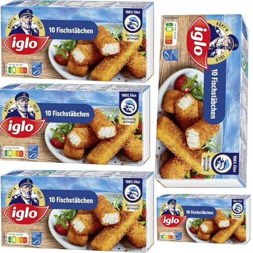 Iglo Fischstäbchen 300 Gramm x 5 STÜCK [Frischegarantie] von Pufai