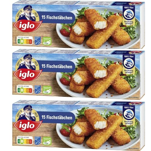 Iglo Fischstäbchen 450 Gramm x 3 STÜCK [Frischegarantie] von Pufai