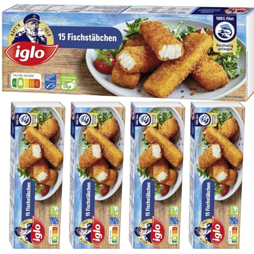 Iglo Fischstäbchen 450 Gramm x 5 STÜCK [Frischegarantie] von Pufai