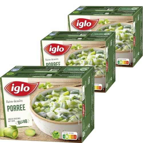 Iglo Rahm-Gemüse Porree 500 Gramm x 3 STÜCK [Frischegarantie] von Pufai