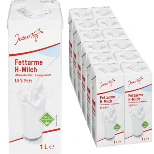 Jeden Tag fettarme milch% 1,5 Fett 1000 Mililiter x 12 STÜCK mit Pufai Grocery von Pufai