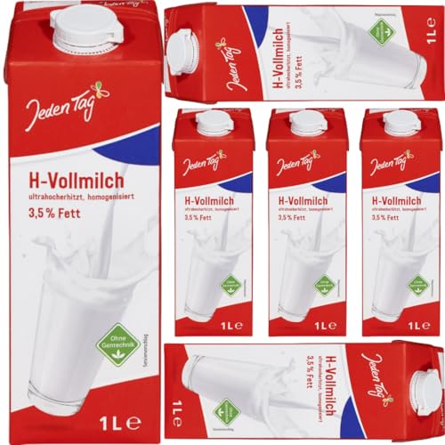 Jeden Tag haltbare milch H-Vollmilch 3,5% Fett 1000 Mililiter mit Pufai Grocery von Pufai