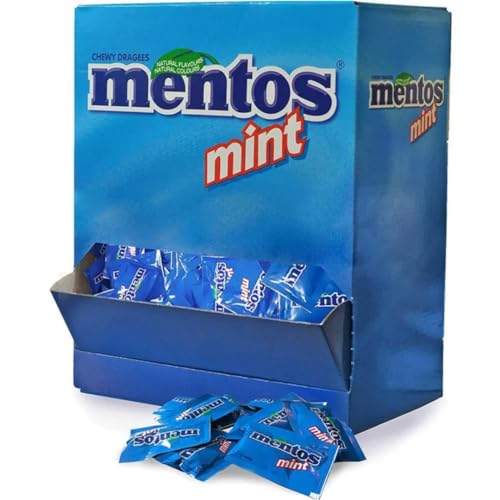 Kaubonbons Mentos Mints Meeting Duo mit Minzgeschmack, je 2 Stück, 250 Pack + Pufai von Pufai