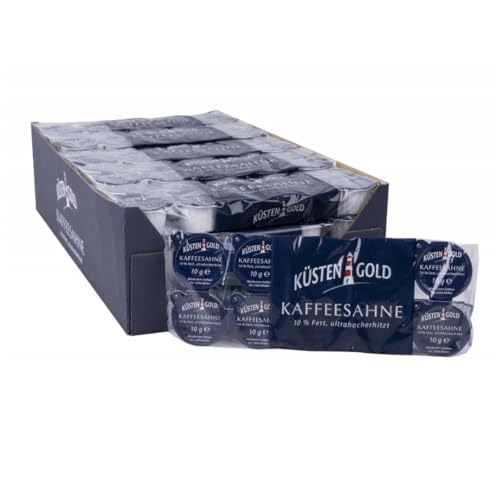 Küstengold Kaffeesahne 10% Fett 10 Stück x 10 gramm x 20 Packungen von Pufai