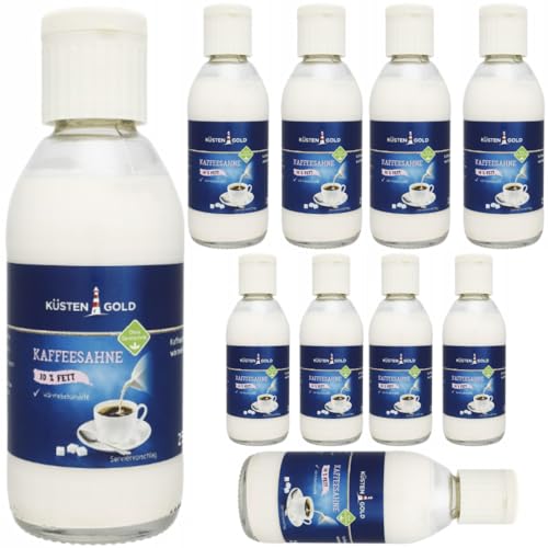 Küstengold Kaffeesahne 10% Fett 250 gramm x 10 STÜCK von Pufai