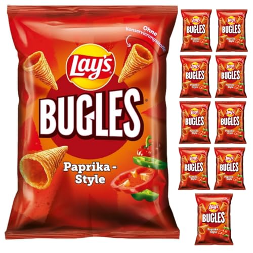 Lay's Bugles Paprika-Style Chips 95 Gramm x 10 Stück von Pufai