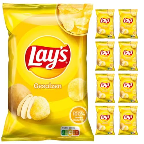 Lay's Classic Gesalzen Chips 150 Gramm x 9 Stück von Pufai