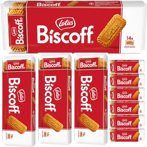 Lotus Biscoff Snack Packs Keks 14 x 2 St 217 gramm x 10 STÜCK von Pufai