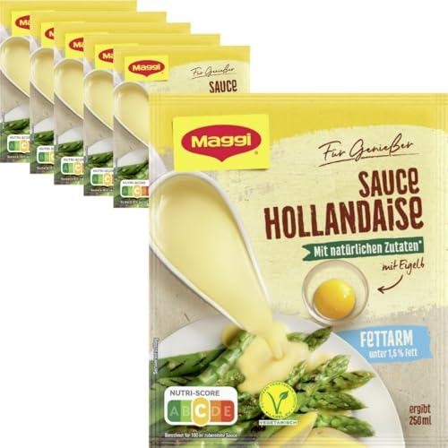 Maggi Für Genießer Sauce Hollandaise fettarm Hollandaise Soße 31 Gramm x 6 STÜCK von Pufai