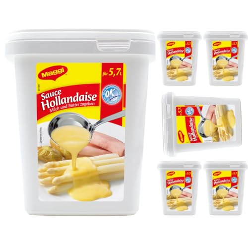 Maggi Sauce Hollandaise Soße 600 Gramm x 6 STÜCK + Pufai von Pufai