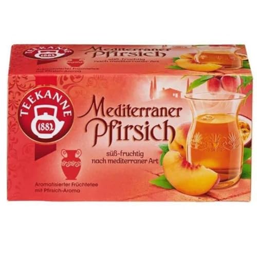 Mediterraner Pfirsich 20 Beutel Aromatischer Tee Natürlish Kräutertee 1 Packung von Pufai