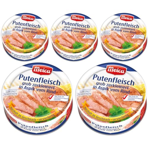 Meica Putenfleisch grob zerkleinert in Aspik vom Rind 200 Gramm x 5 STÜCK mit Pufai Grocery von Pufai