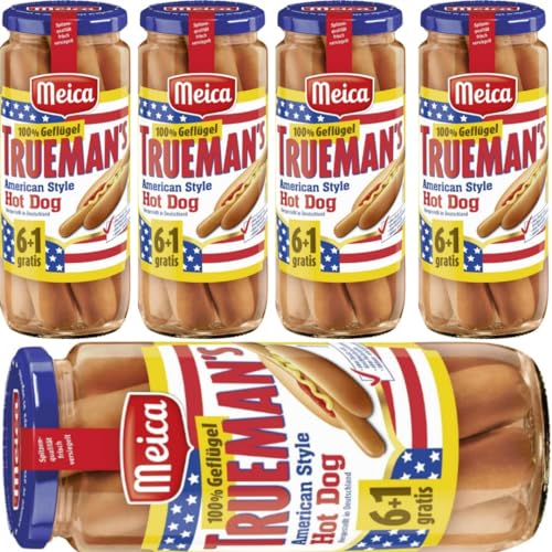 Meica Trueman's American Style Hot Dog 100% Geflügel Wurst 350 Gramm x 5 STÜCK von Pufai