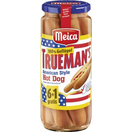 Meica Trueman's American Style Hot Dog 100% Geflügel Wurst 7 x 50 gramm von Pufai