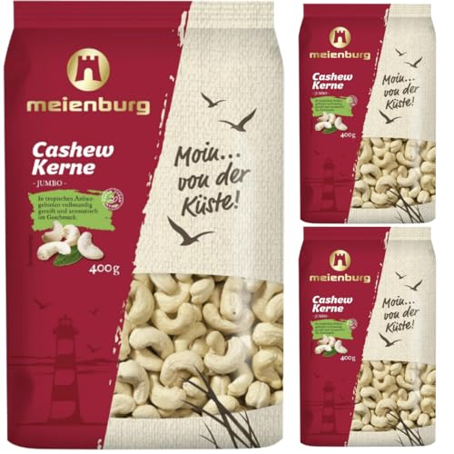 Meienburg Cashewkerne Cashew 400 gramm x 3 Stück von Pufai