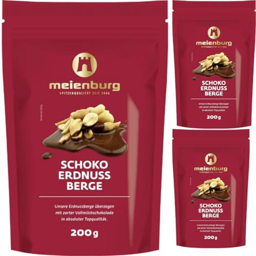 Meienburg Schoko Erdnuss Berge Schokolade Snack 200 gramm x 3 STÜCK von Pufai