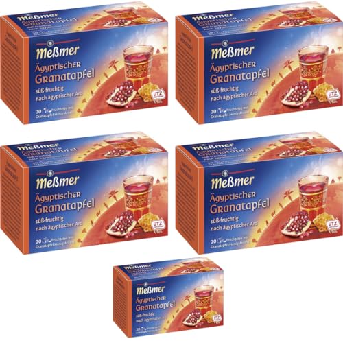 Meßmer Ägyptischer Granatapfel Tee 20 ST x 5 er Pack von Pufai