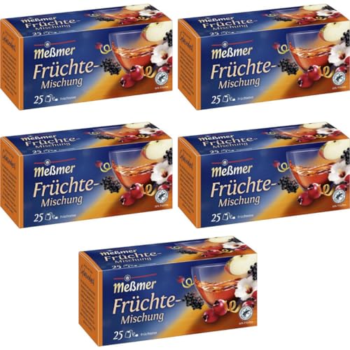 Meßmer Früchte-Mischung Tee 25 STÜCK X 3 gramm x 5 er Pack von Pufai