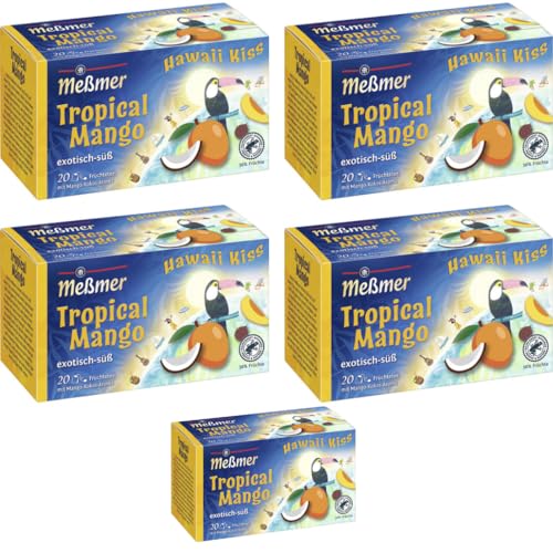 Meßmer Hawaii Kiss Tropical Mango Tee 20 ST x 5 er Pack von Pufai