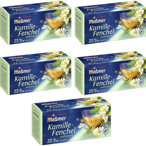 Meßmer Kamille-Fenchel Tee 23 ST x 5 er Pack von Pufai