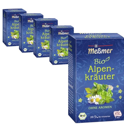 Meßmer Tee Alpenkräuter Tee 20 ST x 5 er Pack von Pufai