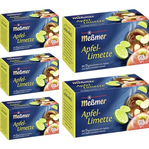 Meßmer Tee Apfel-Limette Tee 20 ST x 5 er Pack von Pufai