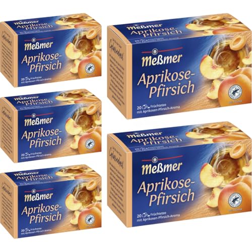 Meßmer Tee Aprikose-Pfirsich Tee 20 ST x 5 er Pack von Pufai