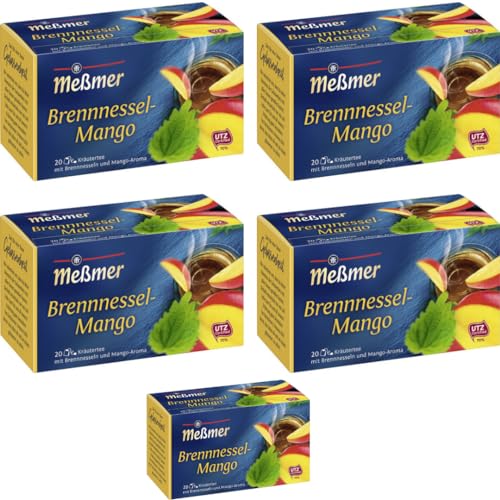 Meßmer Tee Brennessel-Mango Tee 20 ST x 5 er Pack von Pufai