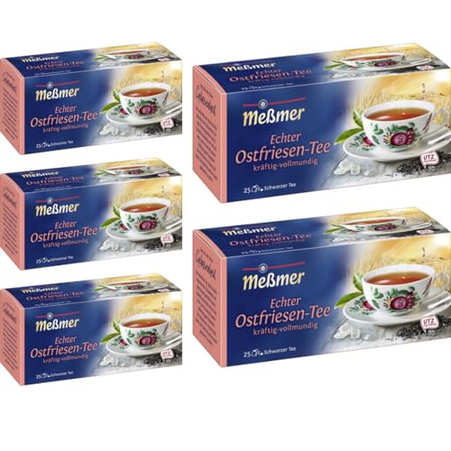 Meßmer Tee Feinster Ostfriesen Tee 25 ST x 5 er Pack von Pufai