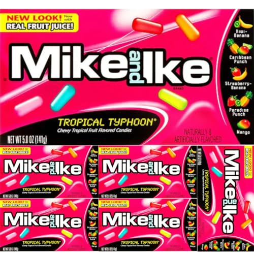 Mike and Ike Tropical Typhoon Gummi Fruchtbonbons 141 Gramm X 6 STÜCK von Pufai