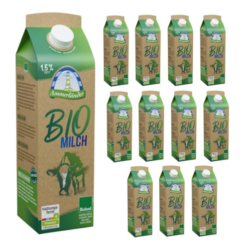 Milch 1,5% 1 l x 12 Stück von Pufai