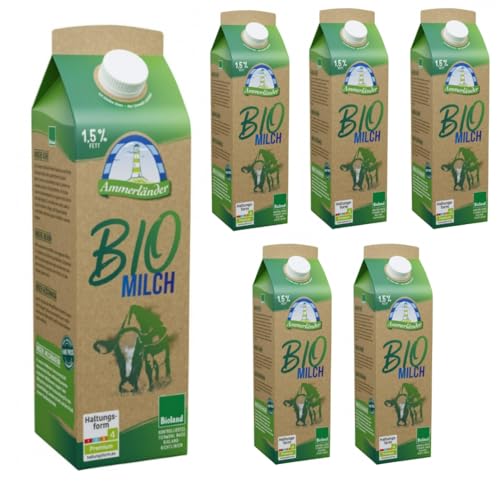 Milch 1,5% 1 l x 6 Stück von Pufai