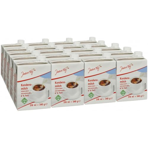 Milch Kondensmilch 4% Fettmilch pro Packung 340 Gramm Kondensmilch x 20 Stück von Pufai