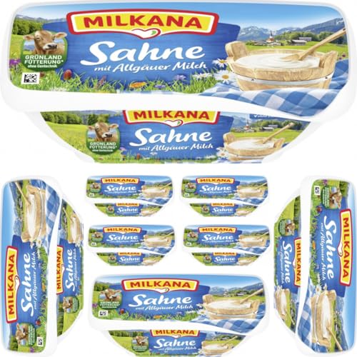 Milkana Schmelzkäse Sahne Frischkäse käse 190 gramm x 8 STÜCK [Frischegarantie] von Pufai