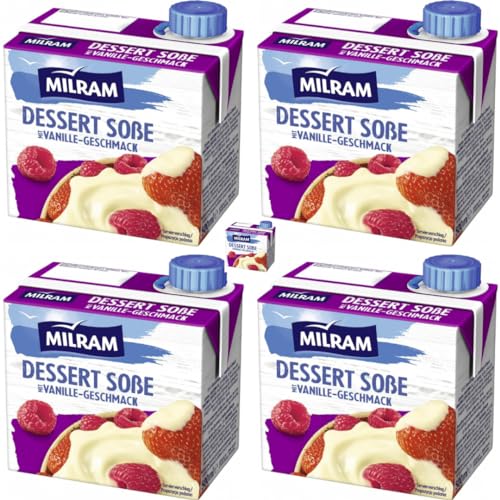 Milram Dessert Nachtisch Soße Vanille 500 Gramm x 5 Pieces von Pufai