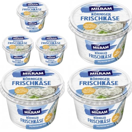 Milram Körniger Frischkäse 200 gramm x 6 Pieces [Frischegarantie] von Pufai