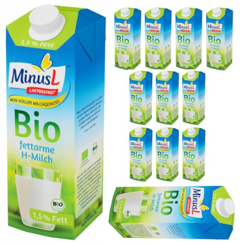 Minus H-Milch 1,5% Fett laktosefrei 1000 mililiter x 12 Stück von Pufai