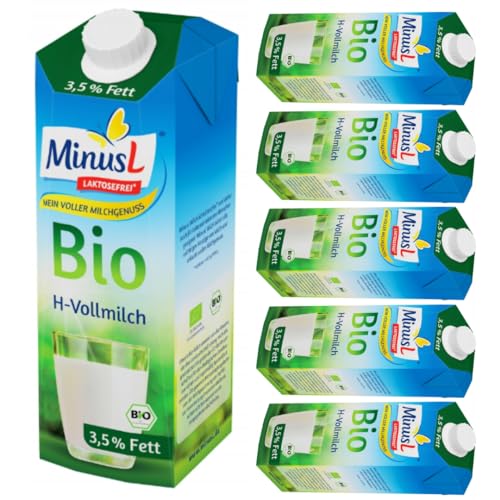 Minus H-Milch 3,5% Fett laktosefrei Milch 1000 mililiter x 6 Stück von Pufai